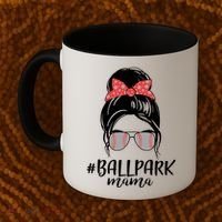Cute Baseball Ballpark Mama  Coffee Mug thumb 2