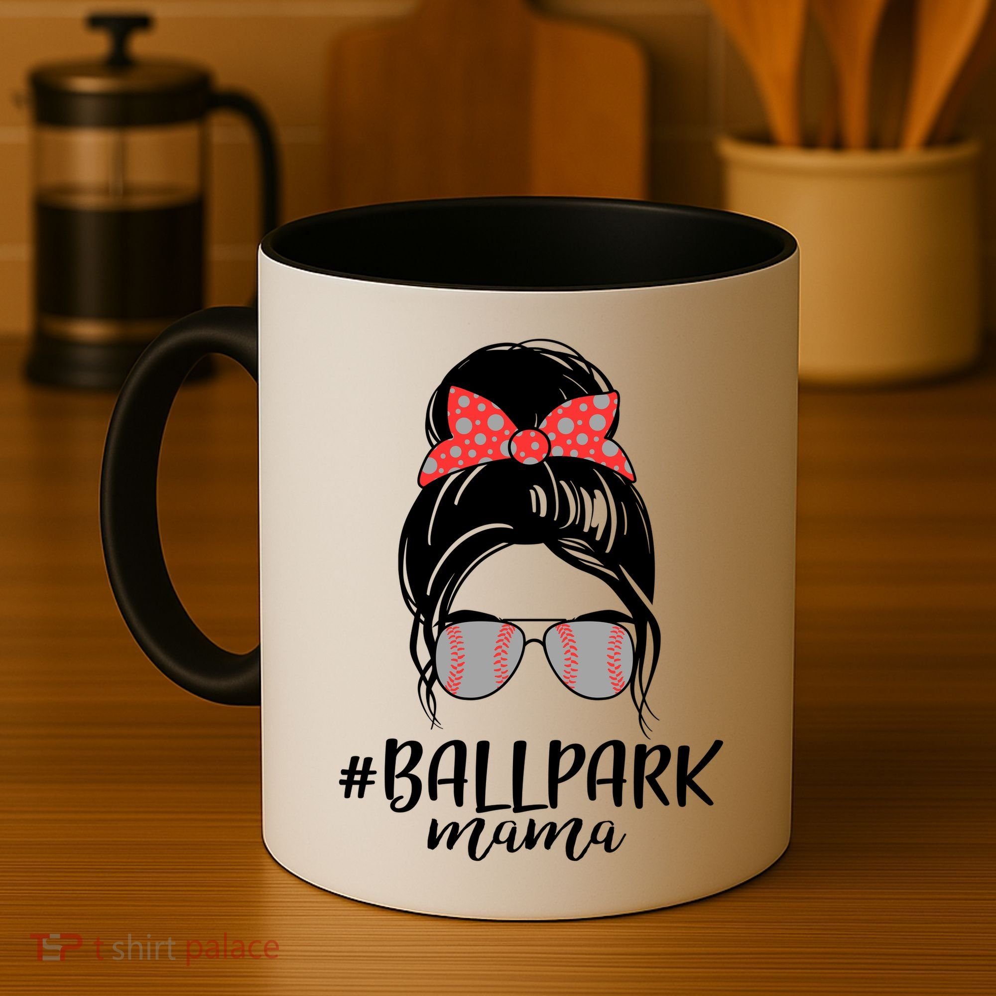 Cute Baseball Ballpark Mama  Coffee Mug
