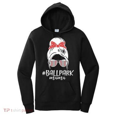Cute Baseball Ballpark Mama  Women's Hoodie