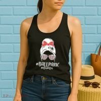 Cute Baseball Ballpark Mama  Women's Tank Top thumb 2