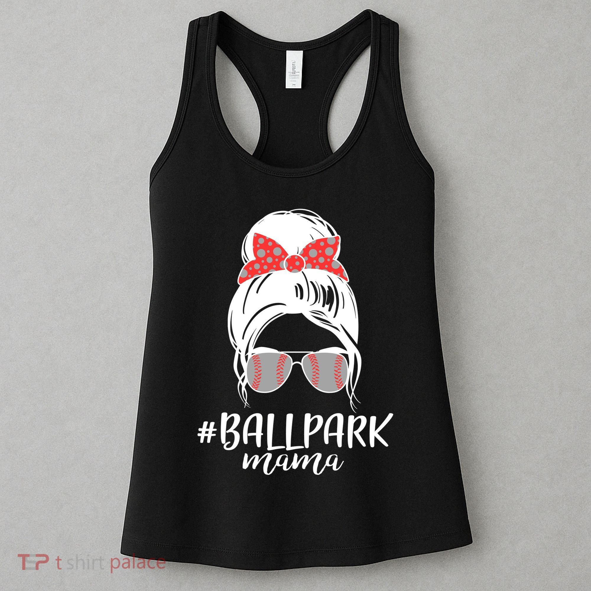 Cute Baseball Ballpark Mama  Women's Tank Top