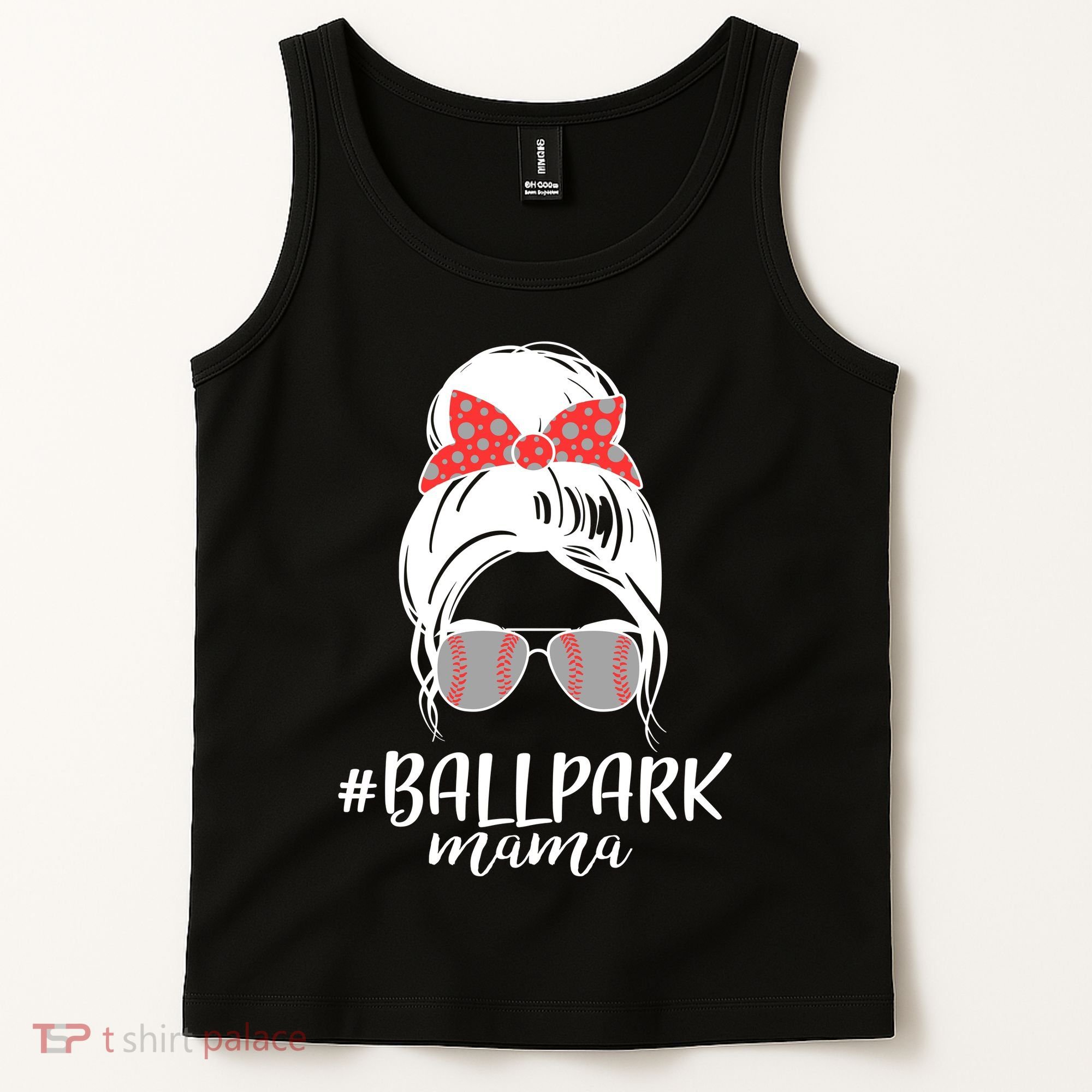 Cute Baseball Ballpark Mama  Tank Top