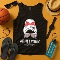 Cute Baseball Ballpark Mama  Tank Top thumb 4