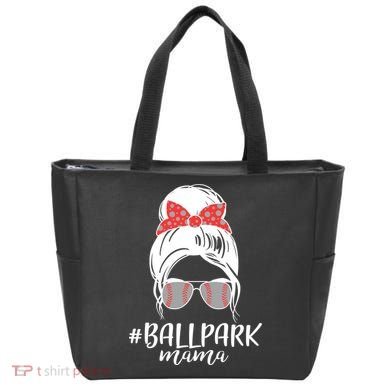 Cute Baseball Ballpark Mama  Tote Bag