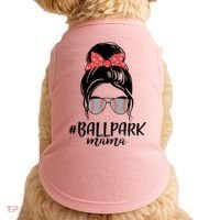 Cute Baseball Ballpark Mama  Doggie Tank thumb 0