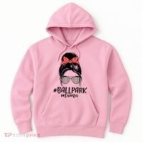 Cute Baseball Ballpark Mama  Hoodie thumb 0