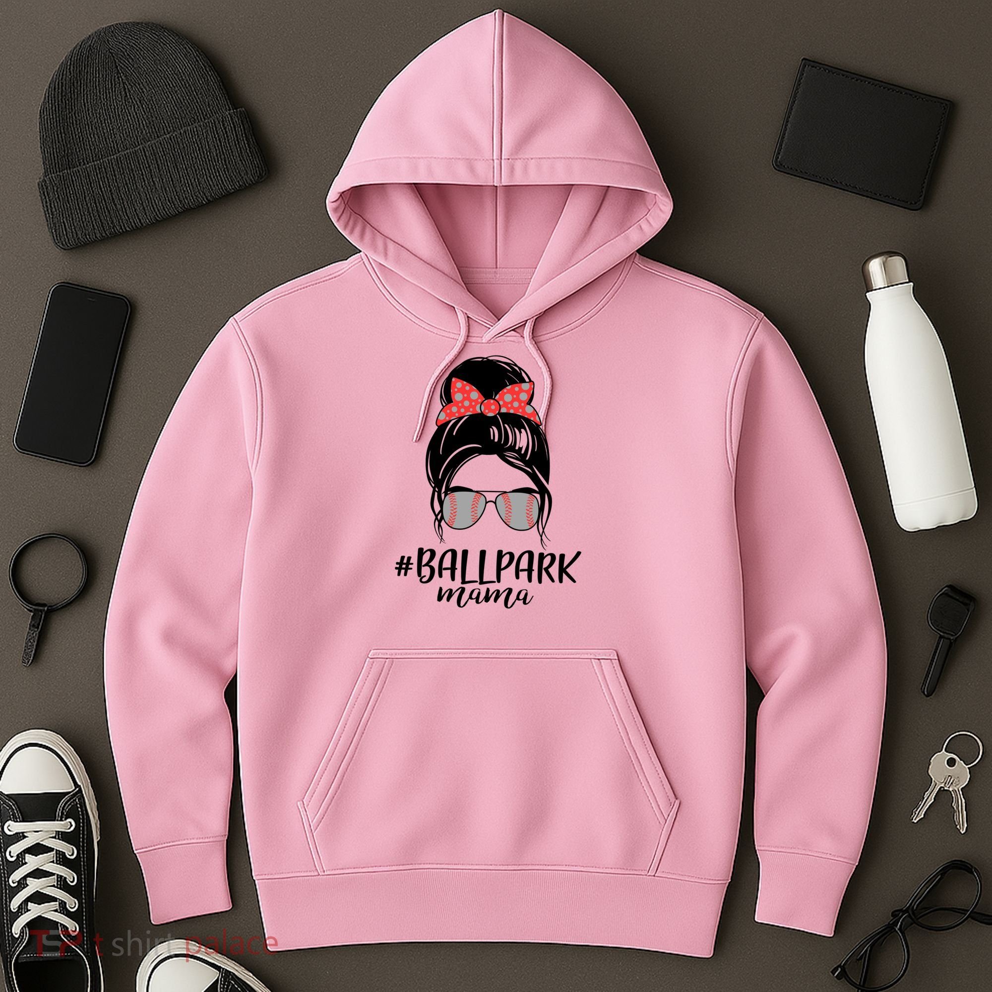 Cute Baseball Ballpark Mama  Hoodie