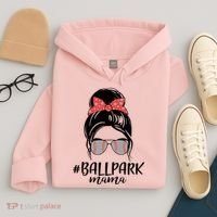 Cute Baseball Ballpark Mama  Hoodie thumb 4