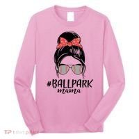 Cute Baseball Ballpark Mama  Long Sleeve Shirt thumb 0
