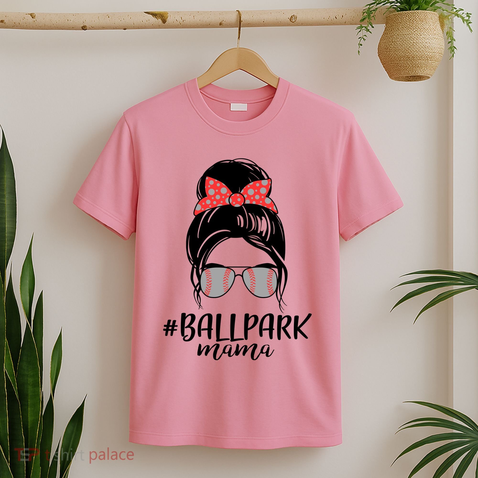 Cute Baseball Ballpark Mama  T-Shirt