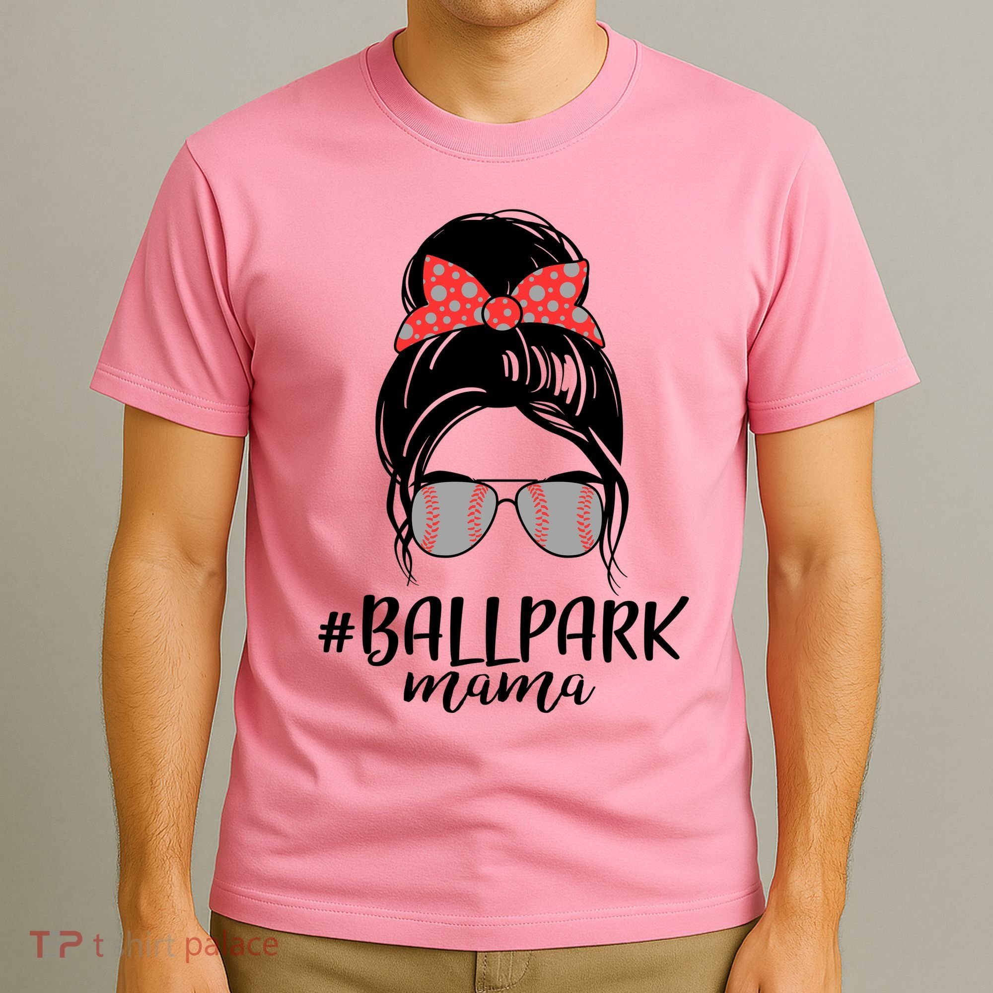 Cute Baseball Ballpark Mama  T-Shirt