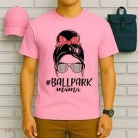 Cute Baseball Ballpark Mama  T-Shirt thumb 6