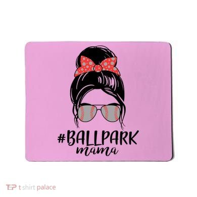 Cute Baseball Ballpark Mama  Mousepad