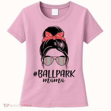 Cute Baseball Ballpark Mama  Women's T-Shirt