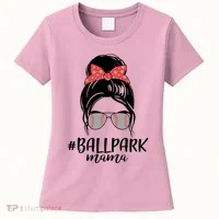 Cute Baseball Ballpark Mama  Women's T-Shirt thumb 0