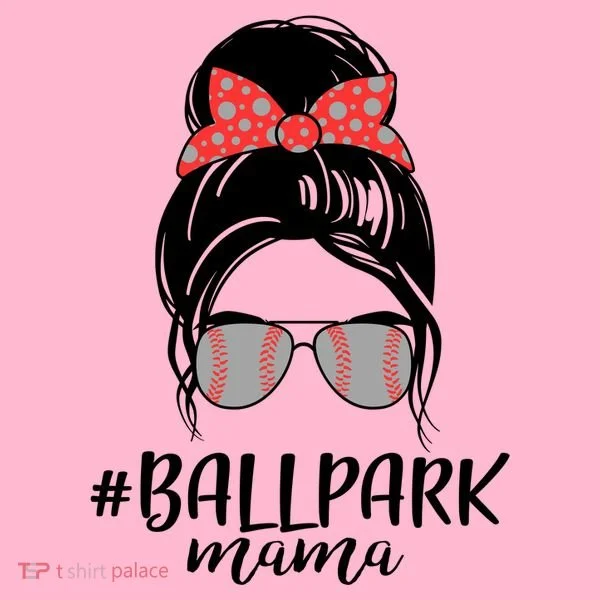 Cute Baseball Ballpark Mama  Women's T-Shirt