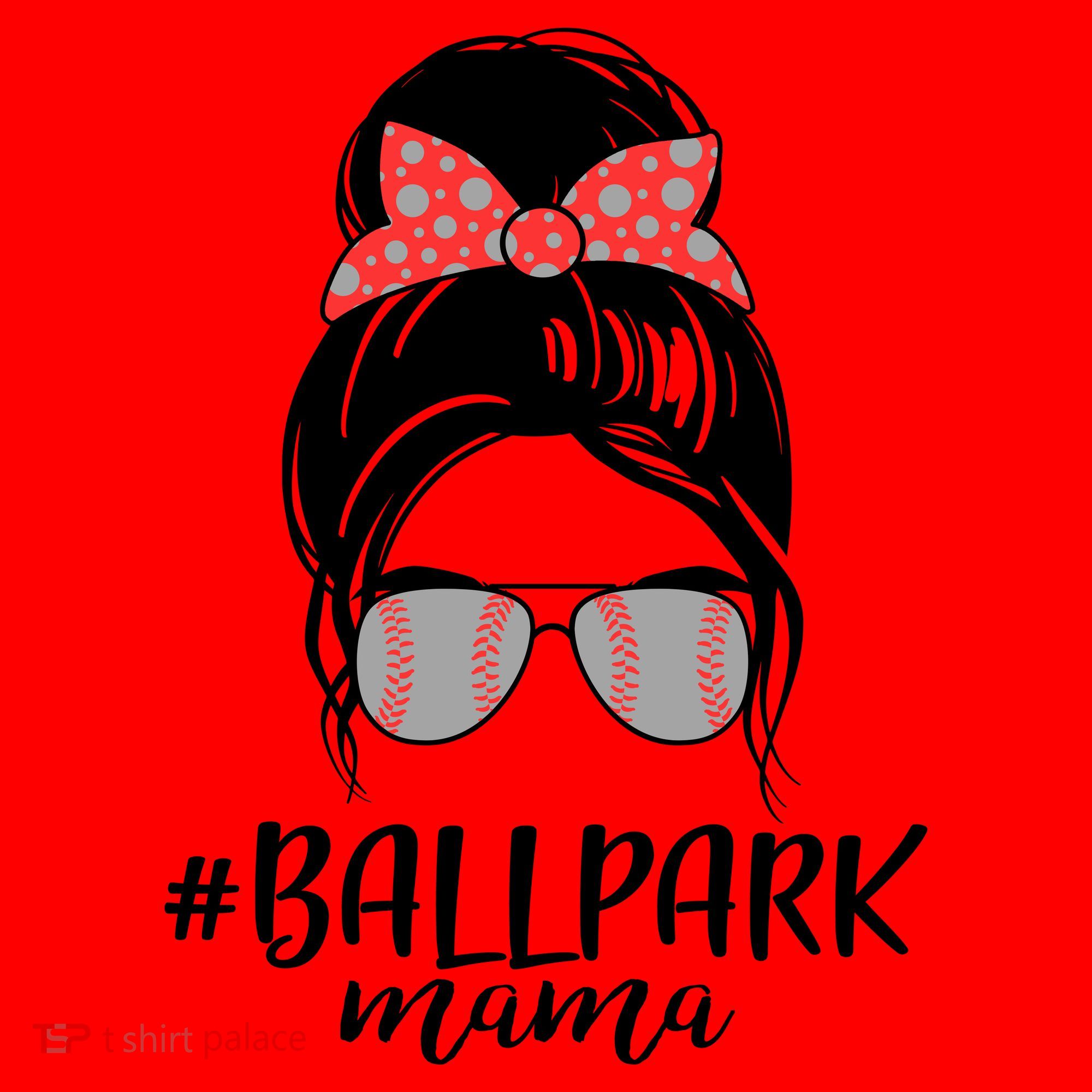 Cute Baseball Ballpark Mama  Santa Hat