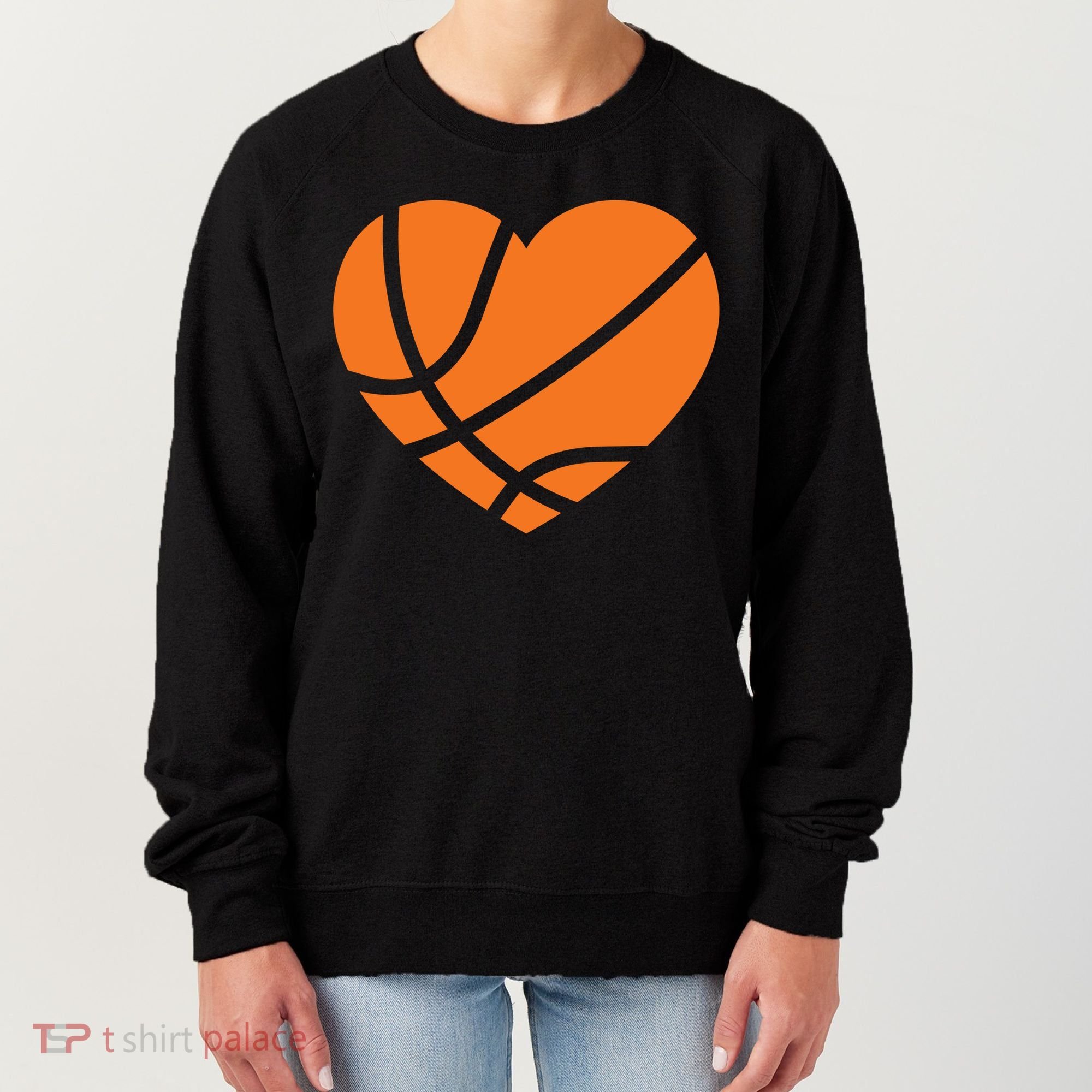 Cute Basketball Heart Women's Sweatshirt