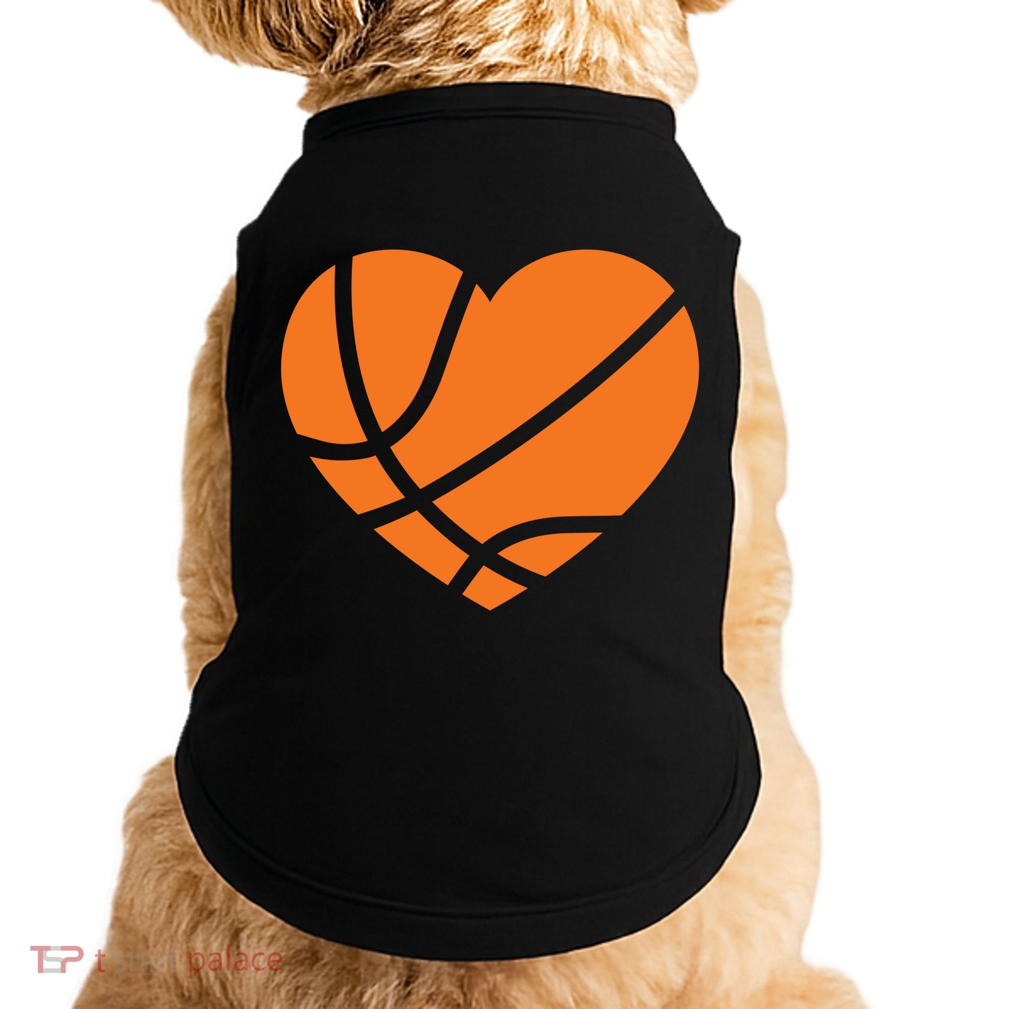 Cute Basketball Heart Doggie Tank