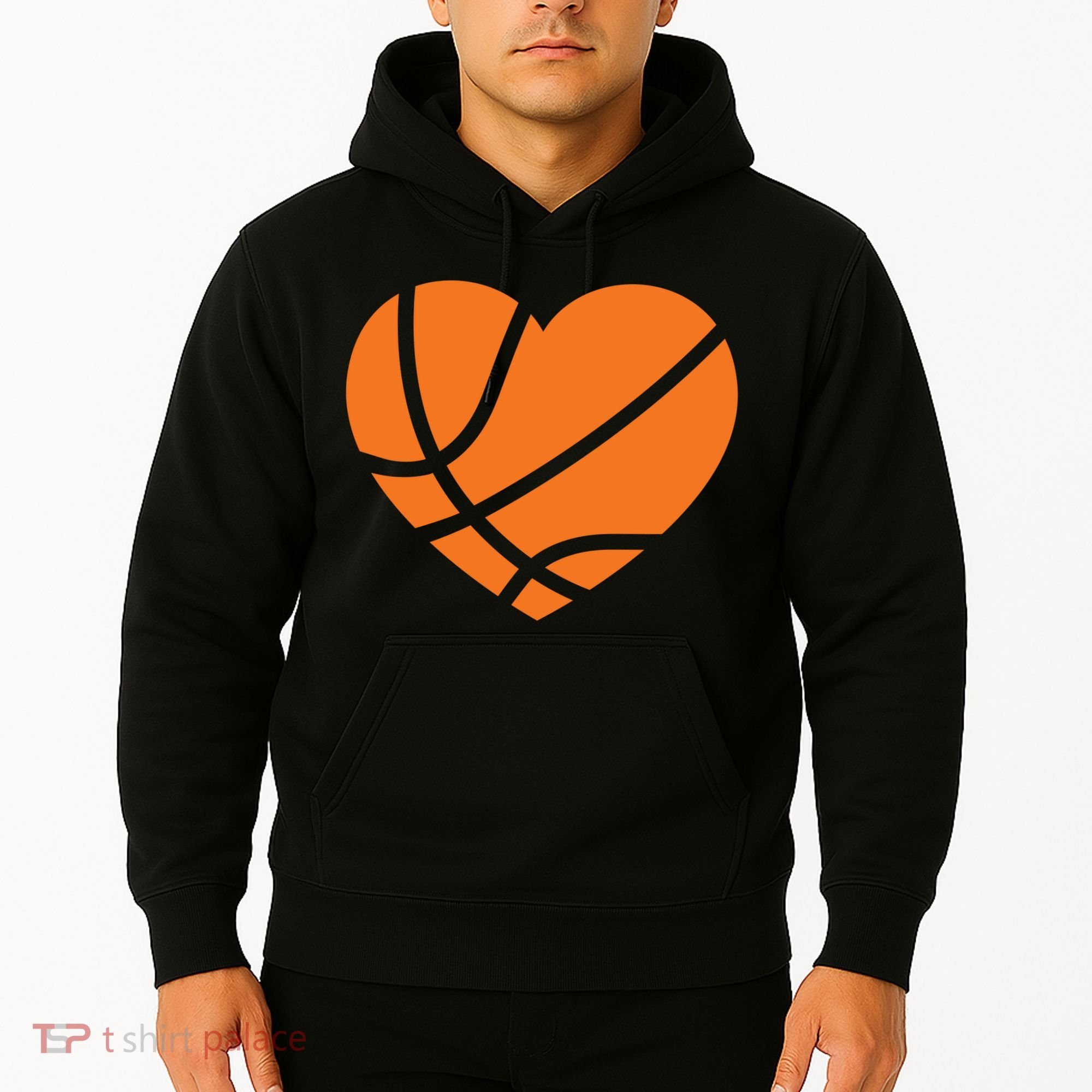 Cute Basketball Heart Hoodie