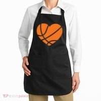 Cute Basketball Heart Apron thumb 2