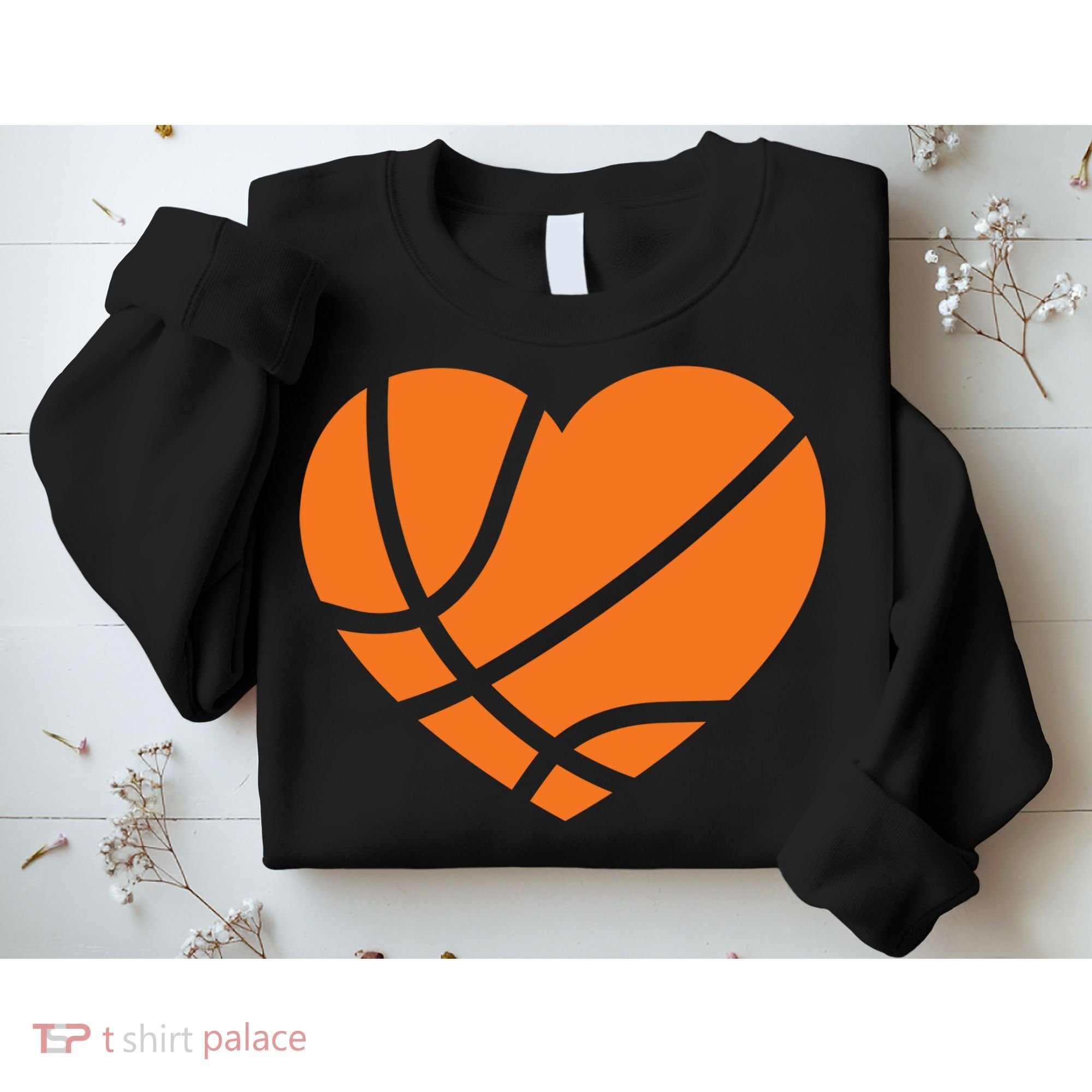 Cute Basketball Heart Sweatshirt