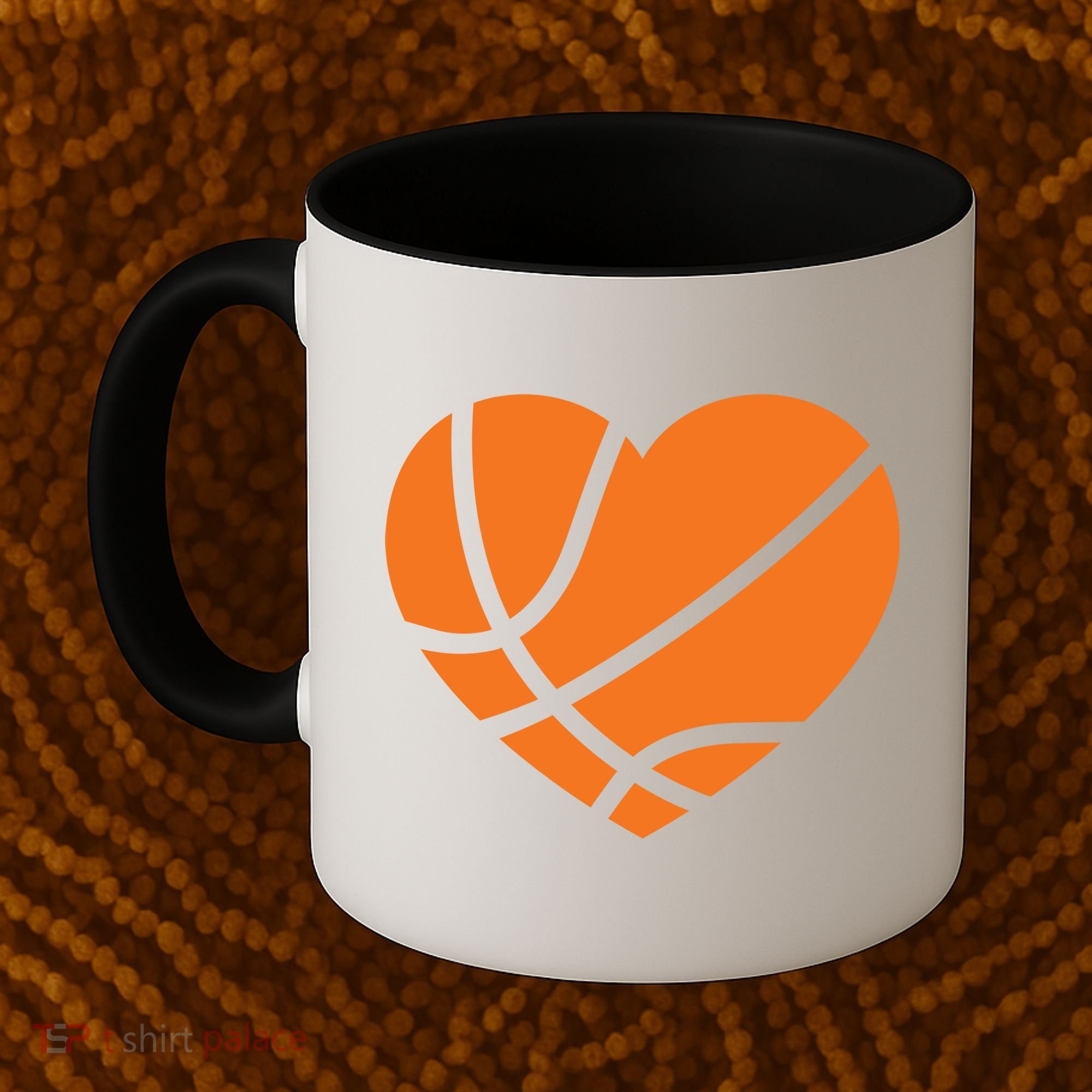 Cute Basketball Heart Coffee Mug