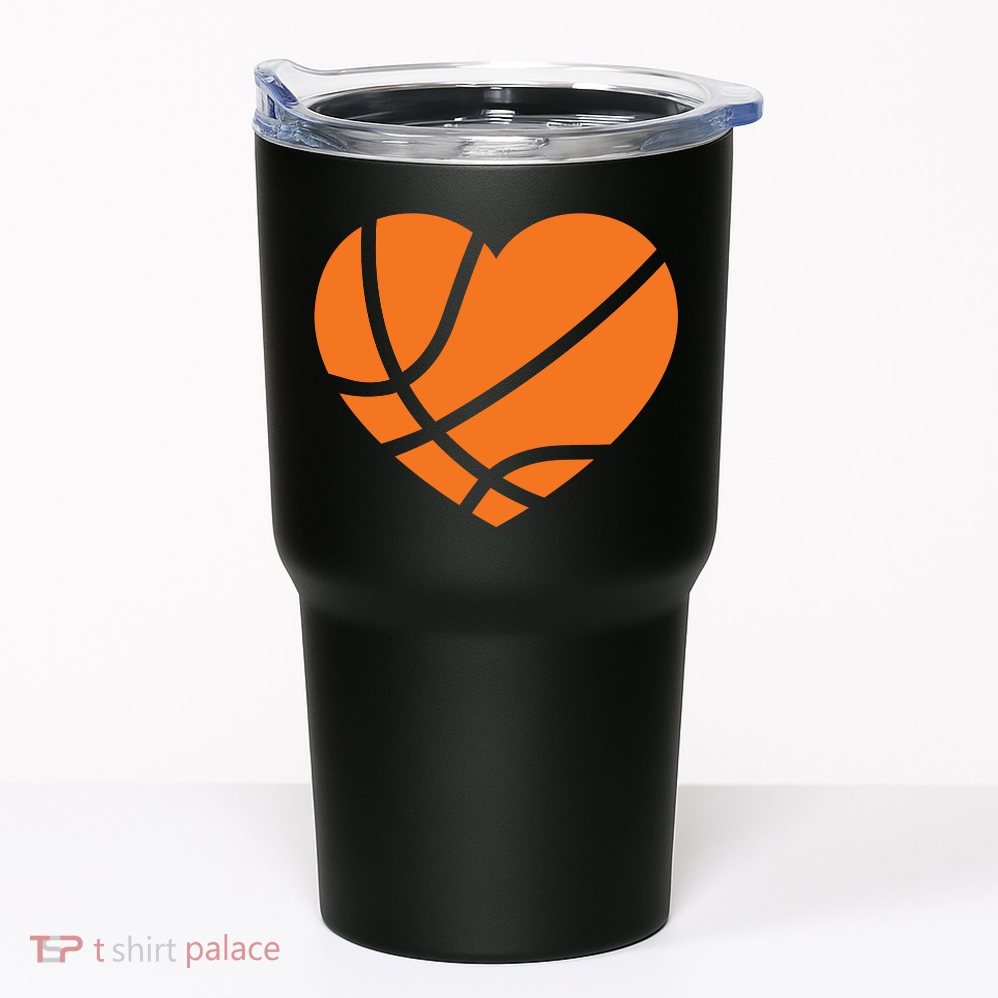 Cute Basketball Heart Tumbler