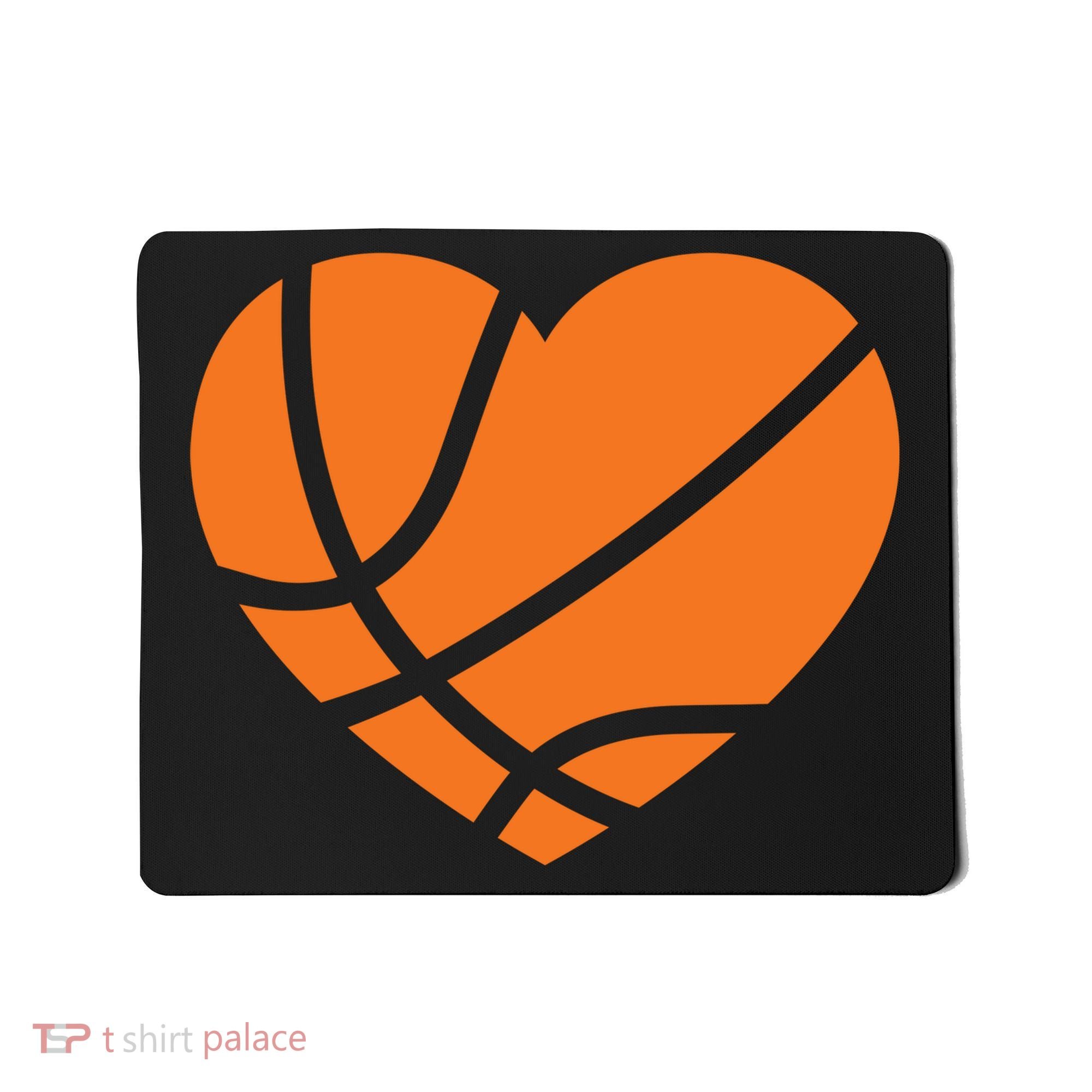 Cute Basketball Heart Mousepad