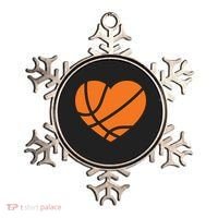 Cute Basketball Heart Ornament thumb 0