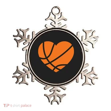 Cute Basketball Heart Ornament