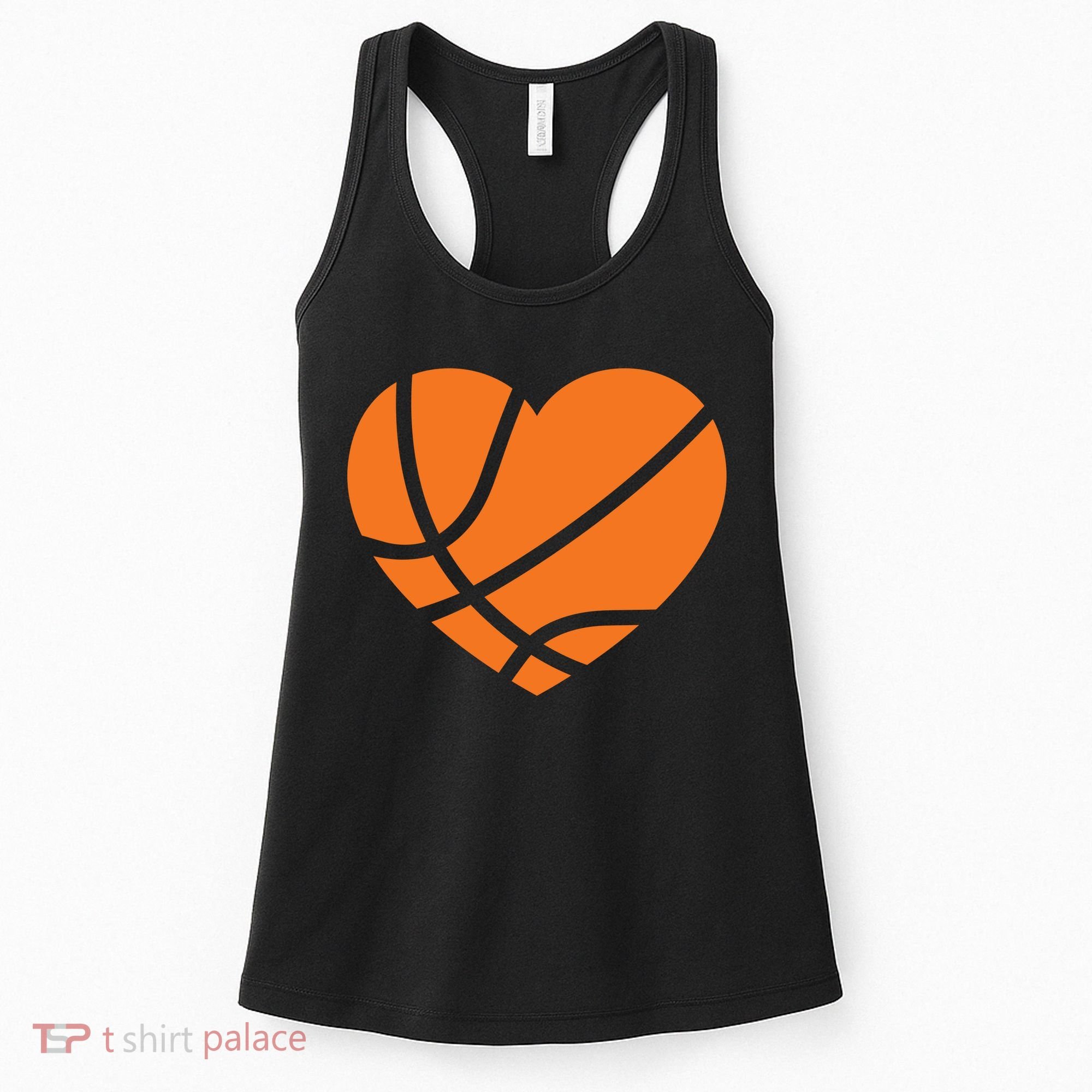Cute Basketball Heart Women's Tank Top