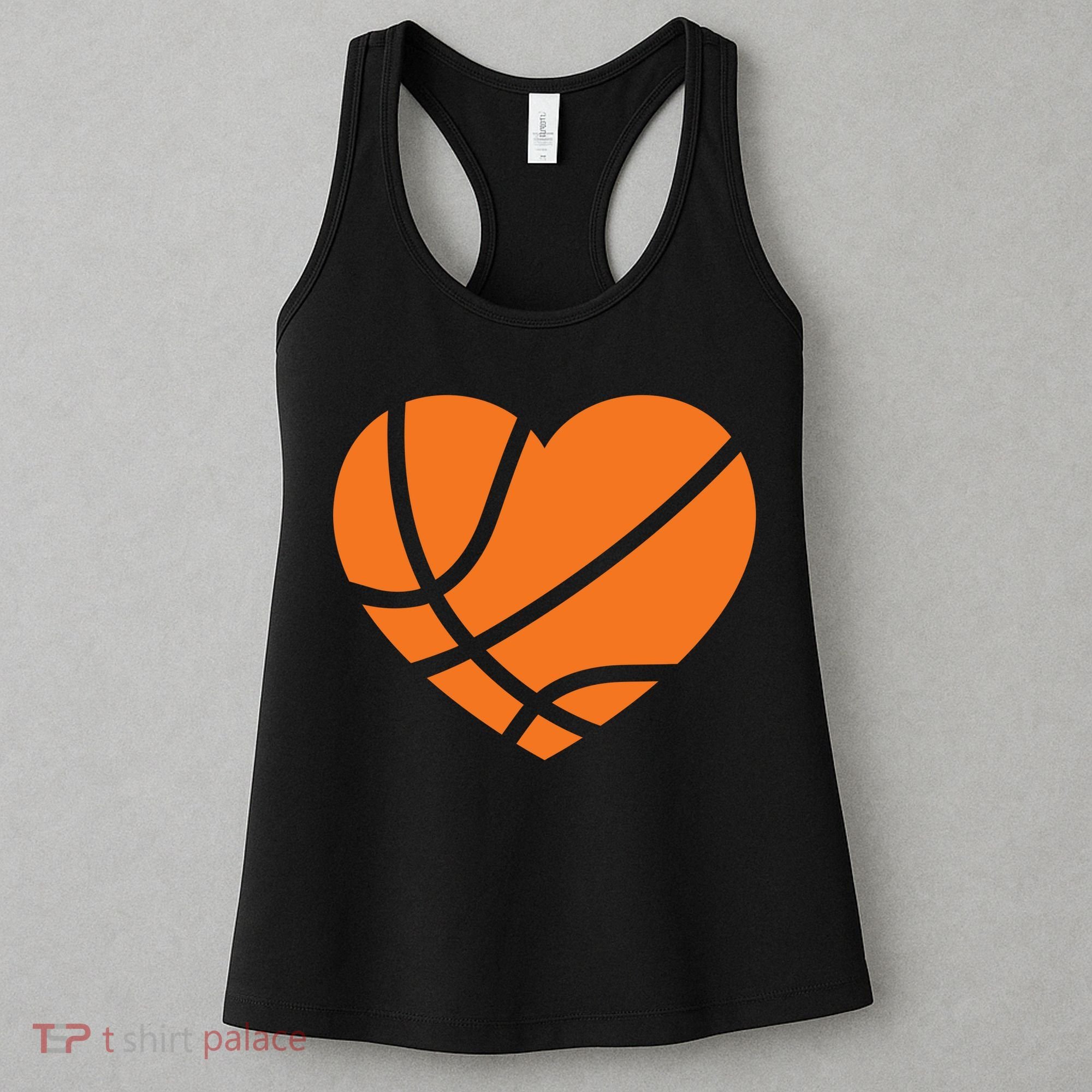 Cute Basketball Heart Women's Tank Top