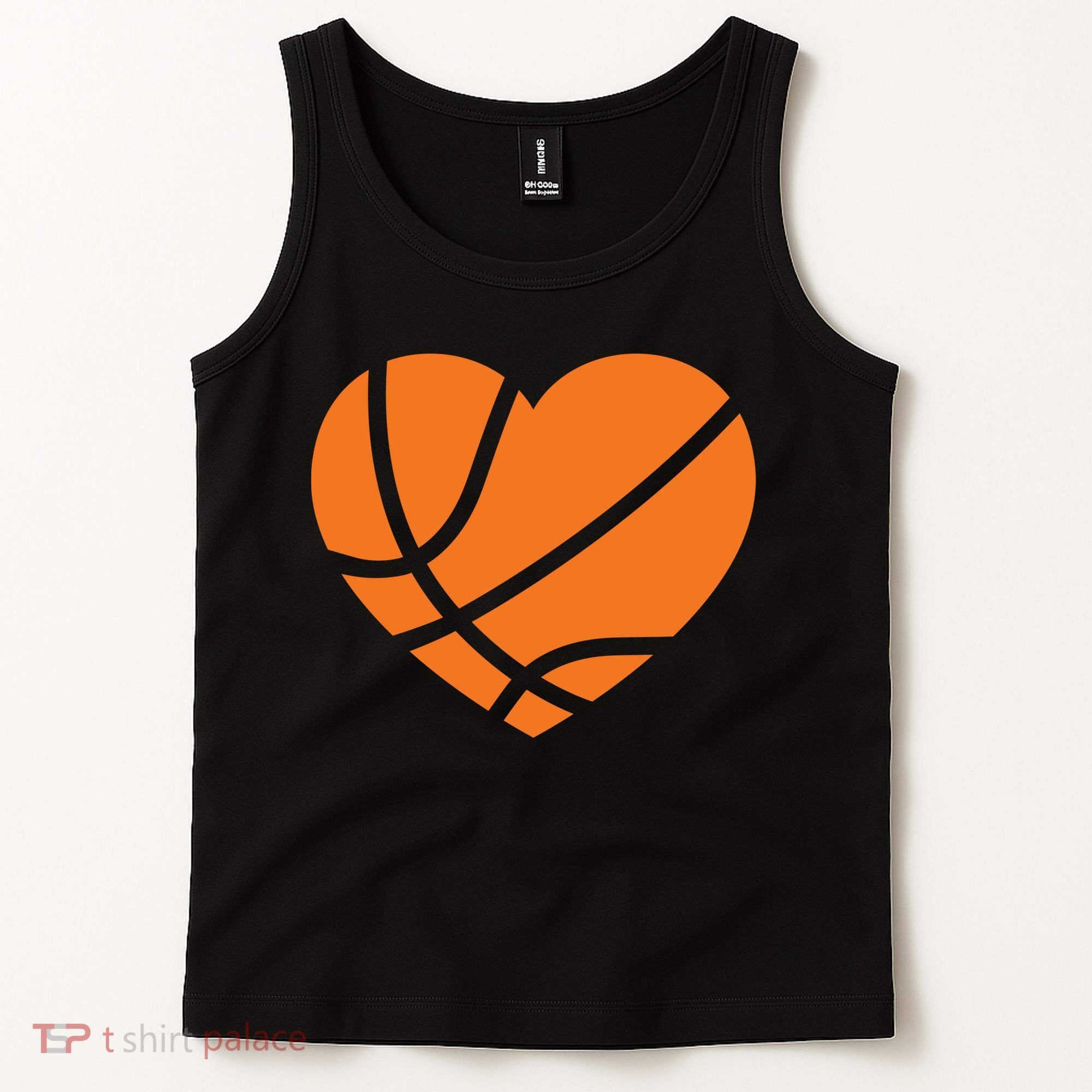 Cute Basketball Heart Tank Top