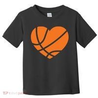 Cute Basketball Heart Toddler T-Shirt thumb 0