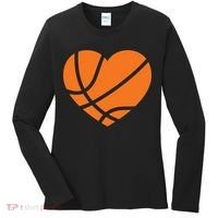 Cute Basketball Heart Women's Long Sleeve Shirt thumb 0
