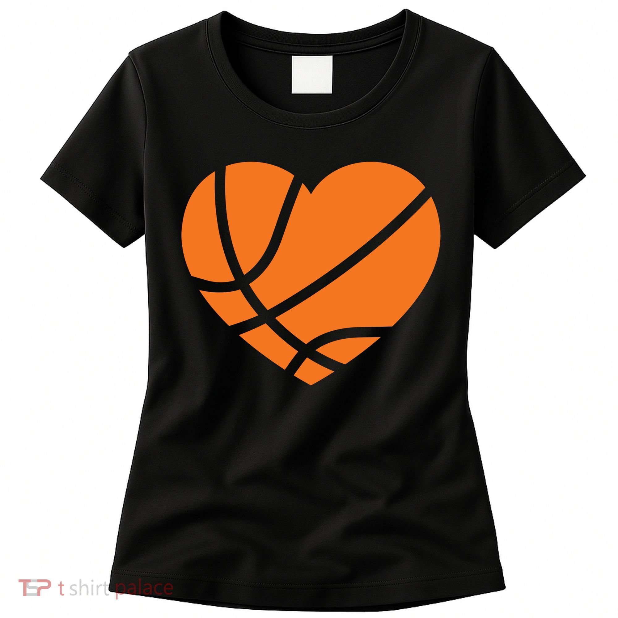 Cute Basketball Heart Women's T-Shirt