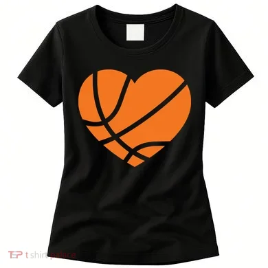Cute Basketball Heart Women's T-Shirt