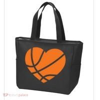 Cute Basketball Heart Tote Bag thumb 3