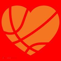 Cute Basketball Heart Santa Hat thumb 1