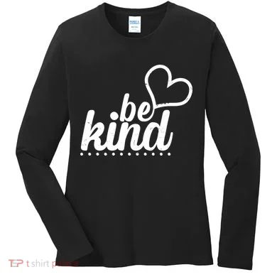 Cute Be Kind Kindness Awareness Women's Long Sleeve Shirt