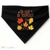 Cute Be-Leaf In Yourself USA-Made Doggie Bandana thumb 0