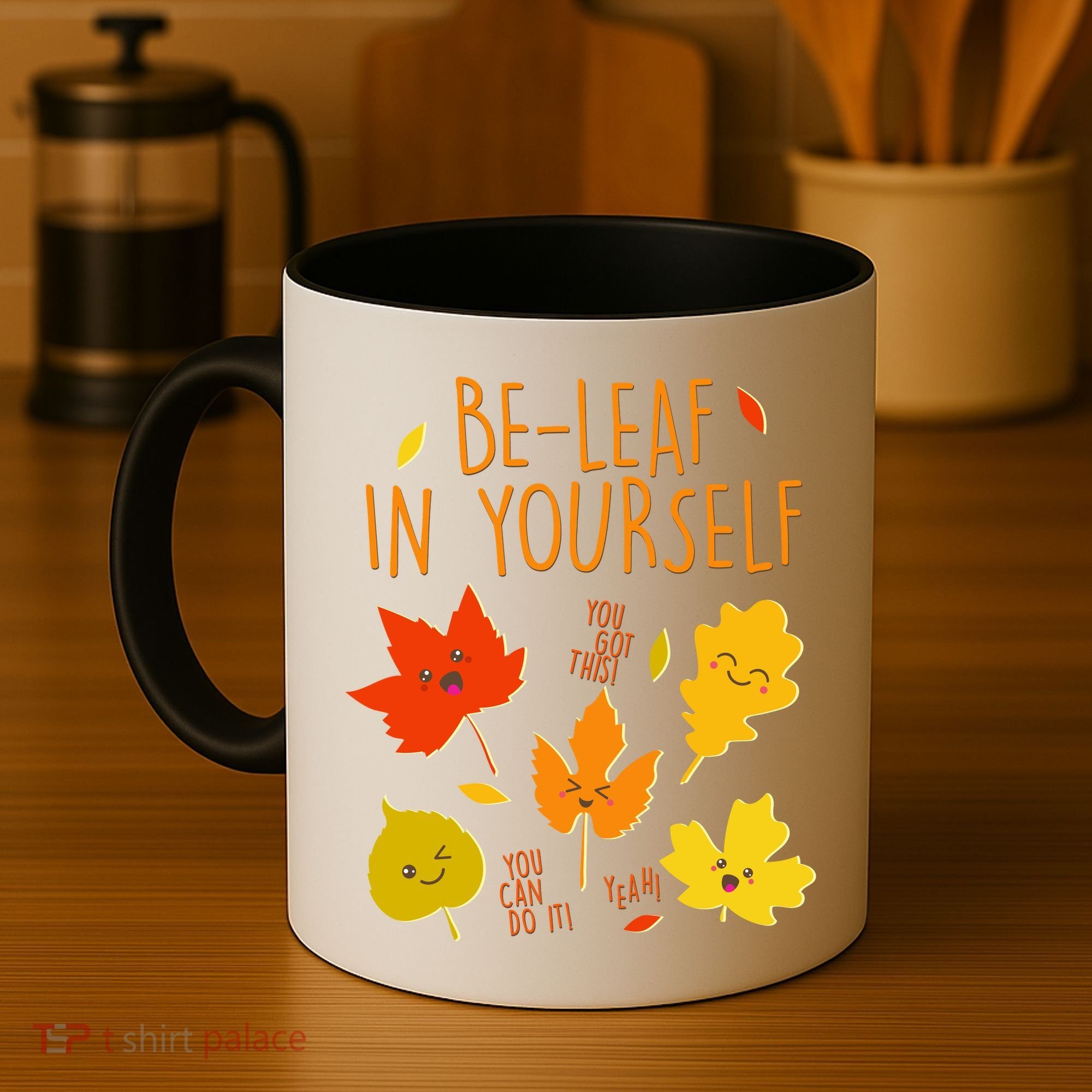 Cute Be-Leaf In Yourself Coffee Mug