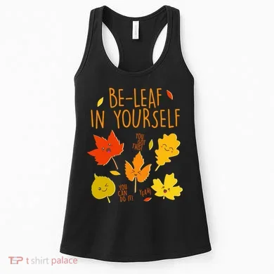 Cute Be-Leaf In Yourself Women's Tank Top