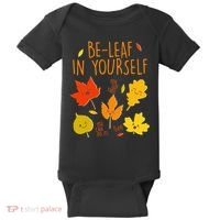 Cute Be-Leaf In Yourself Baby Bodysuit thumb 0