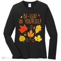 Cute Be-Leaf In Yourself Women's Long Sleeve Shirt thumb 0