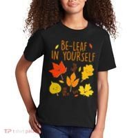 Cute Be-Leaf In Yourself Kids T-Shirt thumb 2