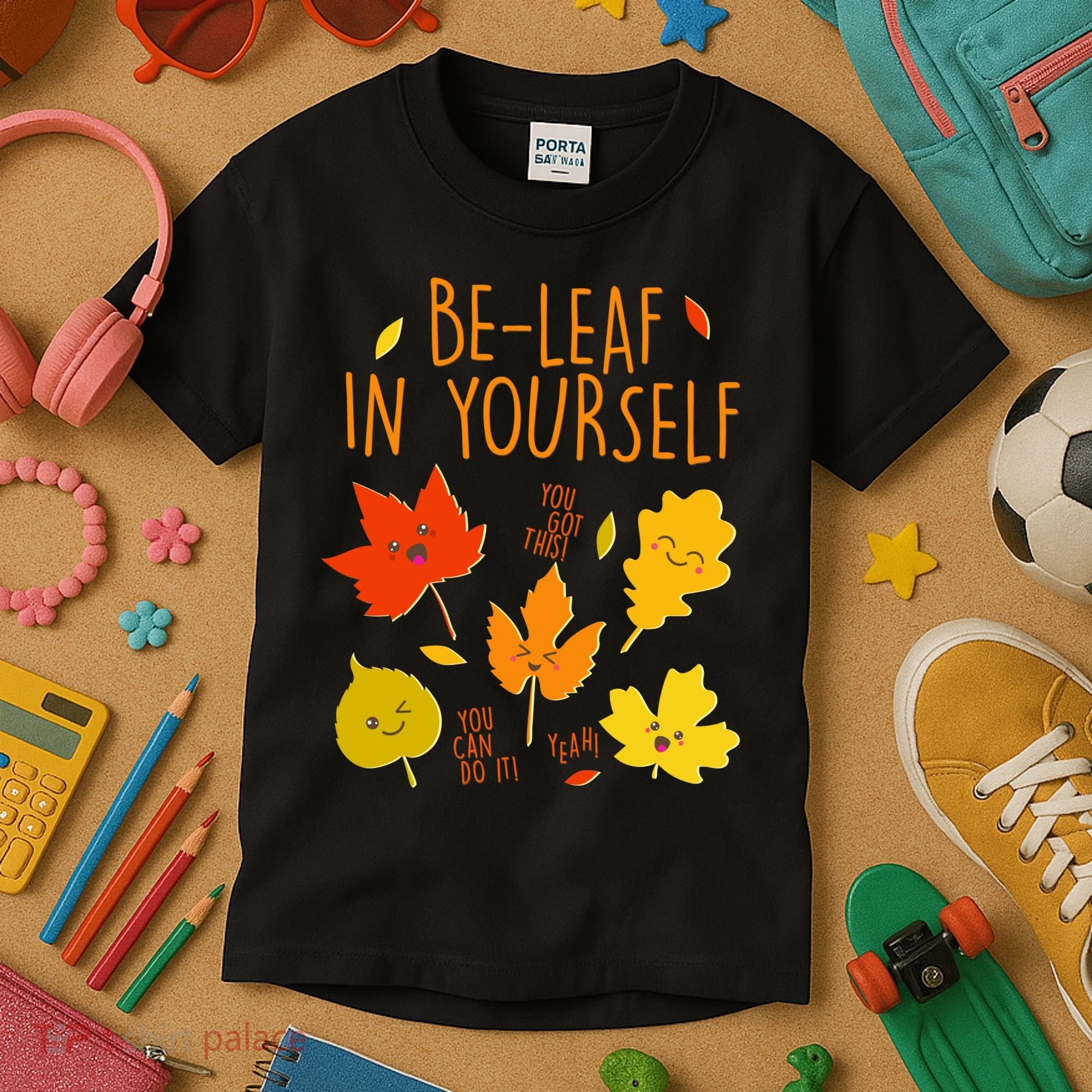 Cute Be-Leaf In Yourself Kids T-Shirt