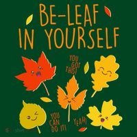 Cute Be-Leaf In Yourself Coaster thumb 2