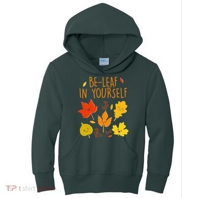 Cute Be-Leaf In Yourself Kids Hoodie